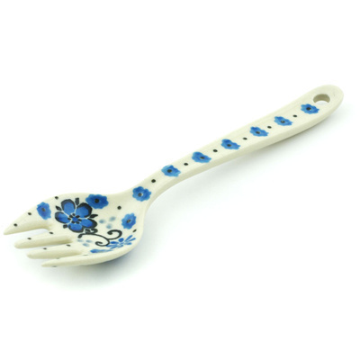 Polish Pottery Fork 6&quot; Dance With Joy