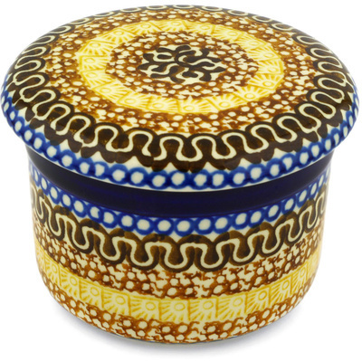 Polish Pottery French Butter Dish Benghal