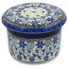 Polish Pottery French Butter Dish Daisy Blues