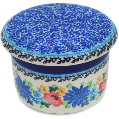Polish Pottery French Butter Dish Floweret