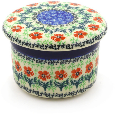 Polish Pottery French Butter Dish Maraschino