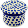 Polish Pottery French Butter Dish Polka Dot Delight