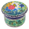 Polish Pottery French Butter Dish Spring Garden UNIKAT