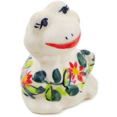 Polish Pottery Frog Figurine 2&quot; Elegant Garland