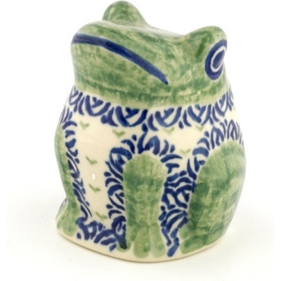 Polish Pottery Frog Figurine 3&quot;