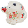 Polish Pottery Frog Figurine 4&quot; Pink Divinity UNIKAT