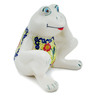Polish Pottery Frog Figurine 5&quot; Garden Tapestry