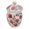 Polish Pottery Garlic and Onion Jar 7&quot; Bold Blooms UNIKAT