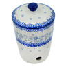 Polish Pottery Garlic and Onion Jar 7&quot; Calm In The Storm