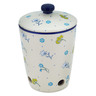 Polish Pottery Garlic and Onion Jar 7&quot; Caught In The Wind