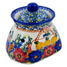 Polish Pottery Garlic and Onion Jar 7&quot; Polish Garden UNIKAT