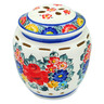 faience Garlic and Onion Jar 8&quot; Little Flower Patch