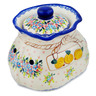 Polish Pottery Garlic and Onion Jar 9&quot; Aster UNIKAT