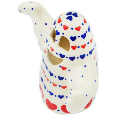 Polish Pottery Ghost Figurine 5&quot; From The Heart
