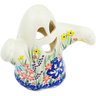 Polish Pottery Ghost Figurine 5&quot; Hidden Beauty UNIKAT