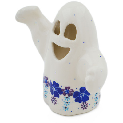 Polish Pottery Ghost Figurine 5&quot; The Floral Wish