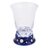 Polish Pottery Glass 11 oz Blue Eye Scatter UNIKAT
