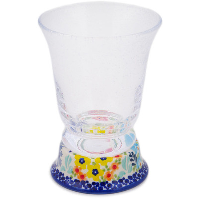 Polish Pottery Glass 11 oz Vibrant Hanging Garden UNIKAT