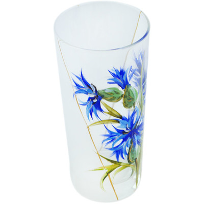 Glass Glass 13 oz Blue Cornflower Meadow