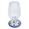 Polish Pottery Glass 18 oz Azure Polka