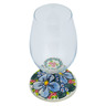 Polish Pottery Glass 18 oz Floral Dream UNIKAT