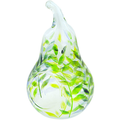Glass Glass Candle Holder 12&quot; Fern Glass