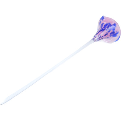 Glass Glass Flower 29&quot; Purple