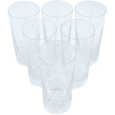 Glass Glass set of 6 6&quot; Crystal Jewel