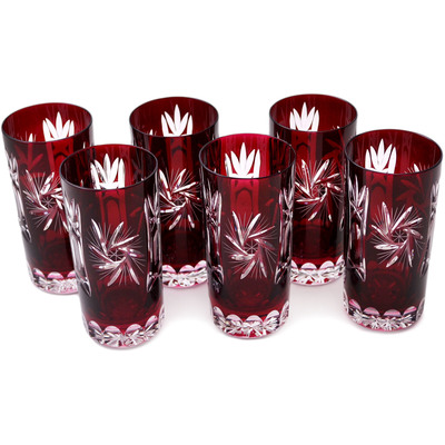 Glass Glass set of 6 6&quot; Polish Eagle