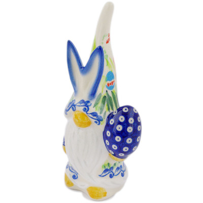 Polish Pottery Gnome Figurine 0&quot; Spring Fun UNIKAT
