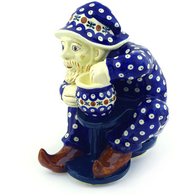 Polish Pottery Gnome Figurine 10&quot; Mosquito
