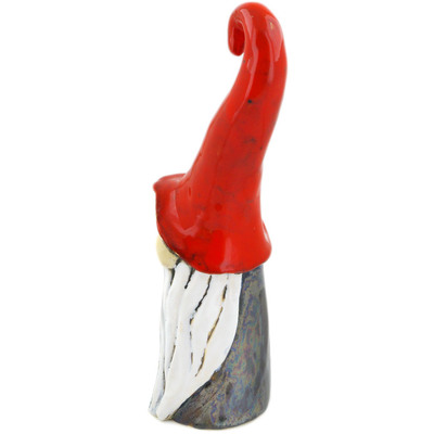 Polish Pottery Gnome Figurine 13&quot; Red