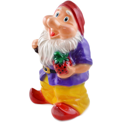 Polish Pottery Gnome Figurine 17&quot; Brown