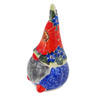 Polish Pottery Gnome Figurine 3&quot; Red Finesy UNIKAT