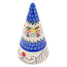 Polish Pottery Gnome Figurine 3&quot; Spring Flower Ring