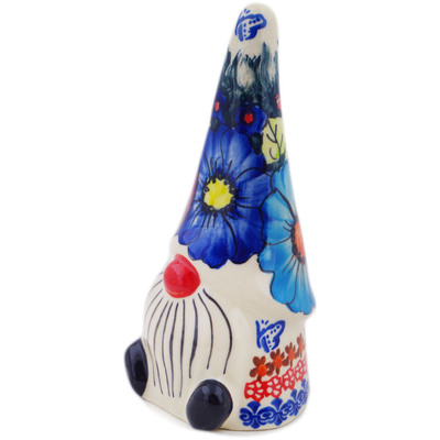Polish Pottery Gnome Figurine 7&quot; Butterfly Splendor UNIKAT