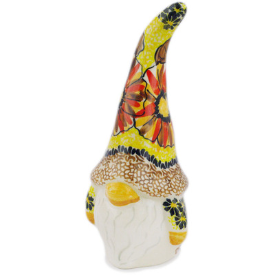 Polish Pottery Gnome Figurine 7&quot; UNIKAT