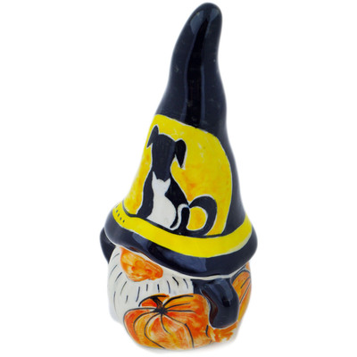 Polish Pottery Gnome Figurine 8&quot; Furry Family UNIKAT