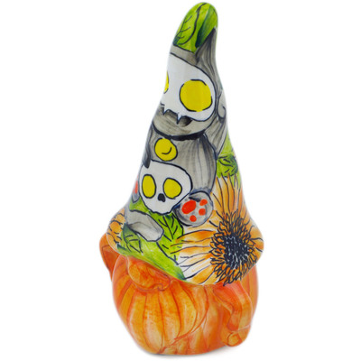 Polish Pottery Gnome Figurine 8&quot; Great Ghouls UNIKAT