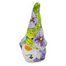 Polish Pottery Gnome Figurine 8&quot; Lilac Happiness UNIKAT