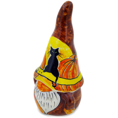 Polish Pottery Gnome Figurine 8&quot; UNIKAT