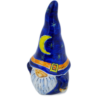 Polish Pottery Gnome Figurine 8&quot; UNIKAT