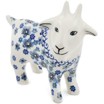 Polish Pottery Goat Figurine 6&quot; Winter Vinery