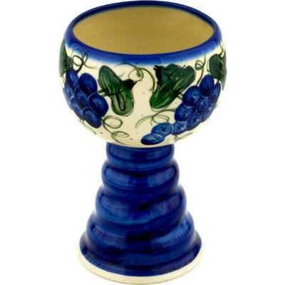 Polish Pottery Goblet 10 oz