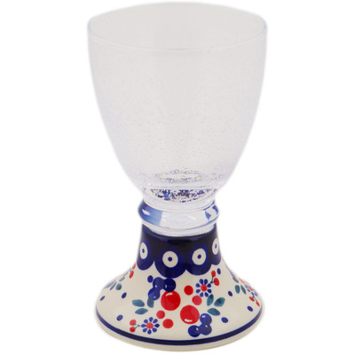 Polish Pottery Goblet 12 oz Burst Of Berries