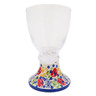 Polish Pottery Goblet 12 oz Flower Garden UNIKAT