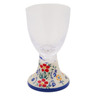 Polish Pottery Goblet 12 oz Spring&#039;s Red Garden UNIKAT