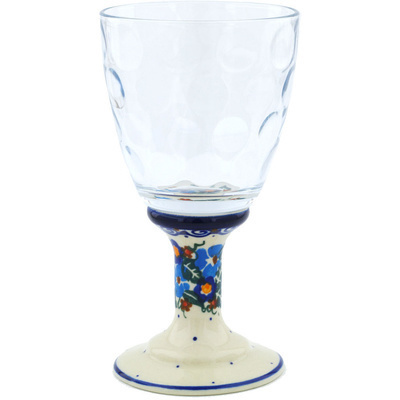 Polish Pottery Goblet 13 oz UNIKAT