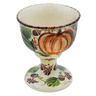 Polish Pottery Goblet 8 oz Autumn Produce UNIKAT