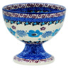Polish Pottery Goblet 8 oz Blooming Blues